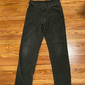 Olive green corduroy pants